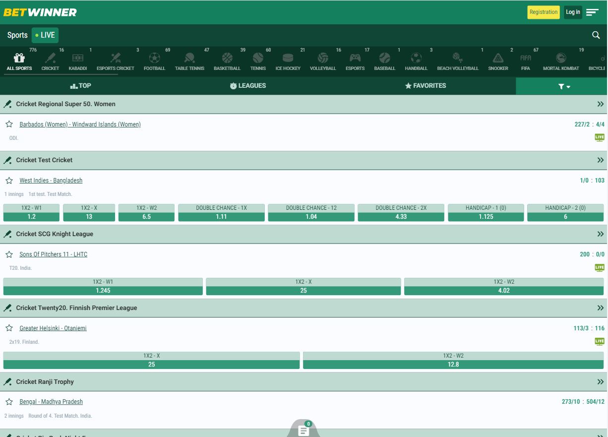 betwinner paris sportifs